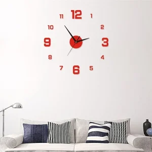 New 3D Acrylic Mirror Wall Clock Sticker