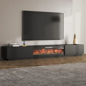 109 Inch Electric Fireplace TV Entertainment Center